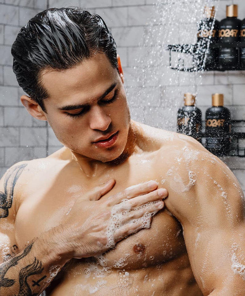 GO247 Body Wash - Luxurious Daily Cleanser for Men - Nourishes & Softens Skin with Aloe Vera, Honey, & Vitamin B5 - Rich Lather & Fresh Masculine Scent, 8 Fl Oz - Image 2