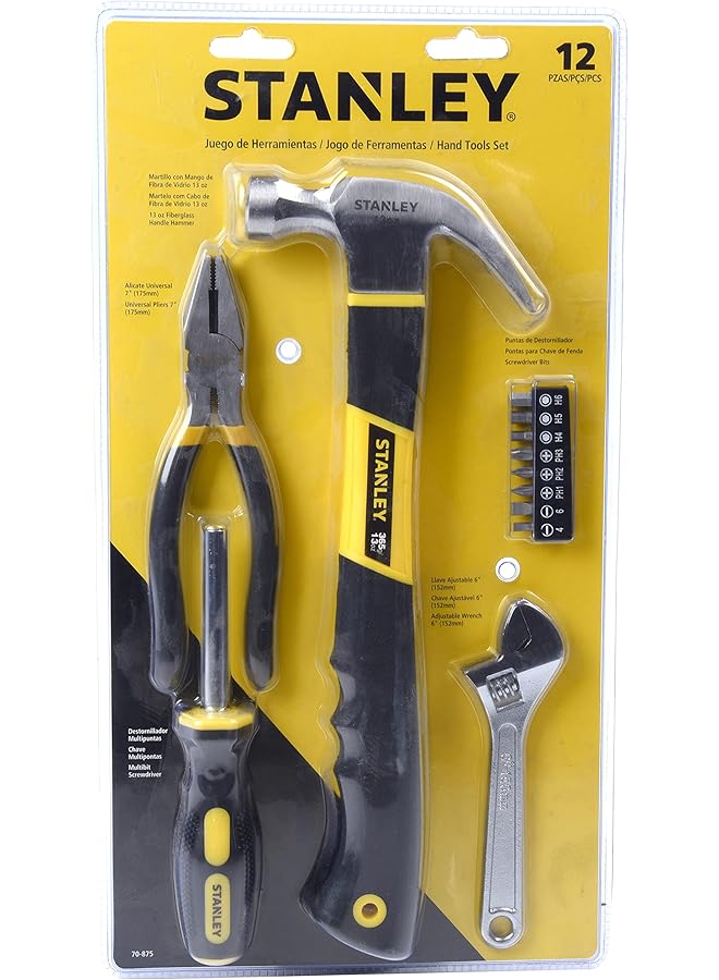 Stanley 70 875 Hand Tools 12 Pcs Kit  - Image 1