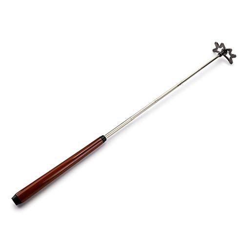 OwnMy Retractable Billiards Bridge Stick with Removable Bridge Head and Wood Handle, Pool Stick Length extends up to 35CM - 140CM, Billiards Pool Cue Accessory (Brown) - Image 5
