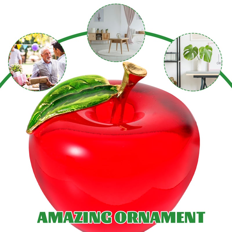🏠 زينة منزلية بتصميم كريستال تفاح مقاومة ومتينة - Image 5