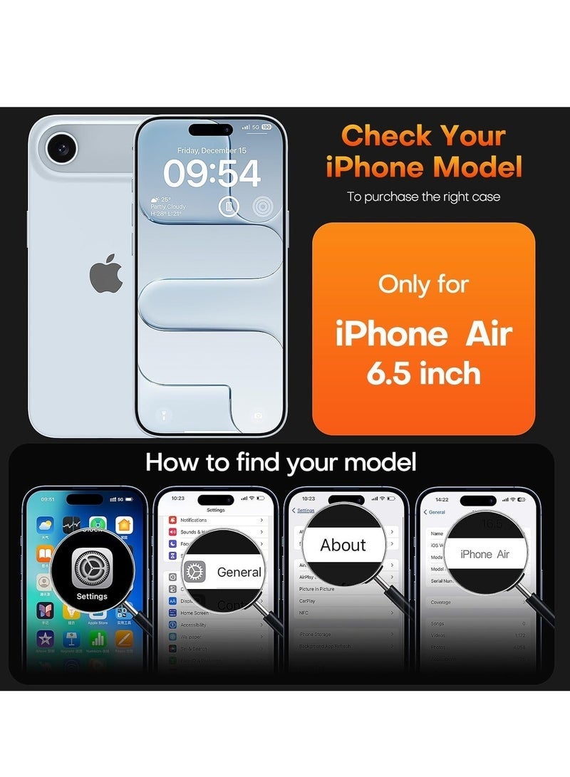 ELTRAZONE iPhone 17 Air Crystal Clear Transparent Case | Non-Yellowing Slim Shockproof Cover | Anti-Scratch Soft TPU Protective Case for iPhone 17 Air 6.3-Inch - Image 2