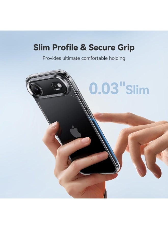 ELTRAZONE iPhone 17 Air Crystal Clear Transparent Case | Non-Yellowing Slim Shockproof Cover | Anti-Scratch Soft TPU Protective Case for iPhone 17 Air 6.3-Inch - Image 4