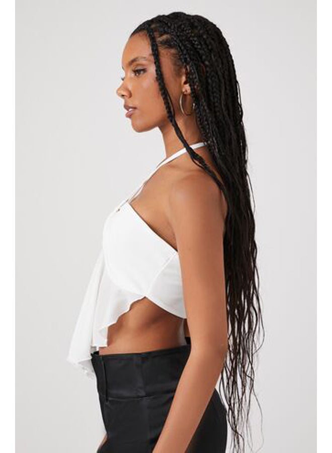 FOREVER 21 Mesh Crisscross Halter Top - Image 2