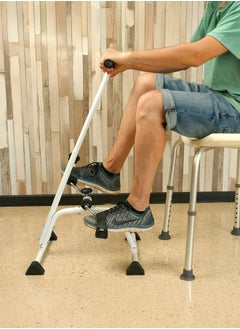 XiuWoo Adjustable Arm and Leg Pedal Exerciser,Fitness Bike Recovery Equipment for Seniors and Elderly,White  - Image 4