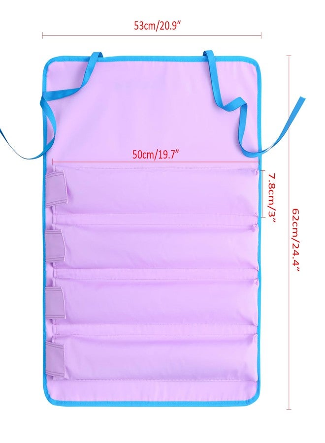 Jongyance Purple Mahjong Rack Bag for 4 Mahjong Racks and Pushers, Storage Bag with 4 Divided Pockets, Mahjong Accessories, Empty Bag Only - Image 4