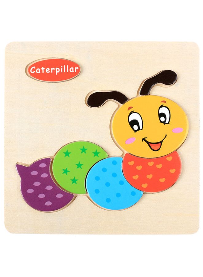 Wooden Puzzles for Kids Boys and Girls Animals Set Caterpillar & Butterfly  - Image 2