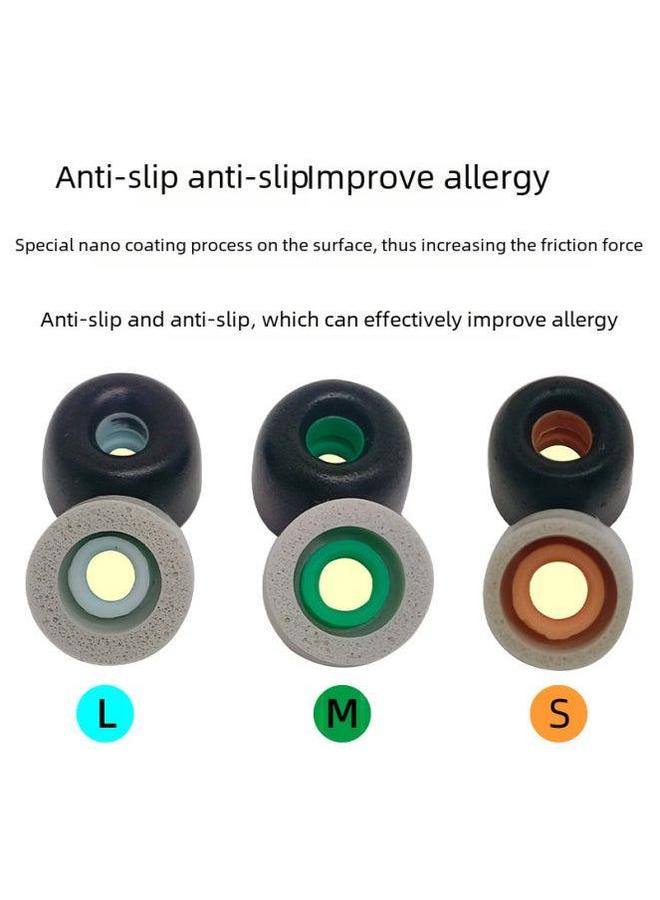 For Sony Wf-1000xm4 Wireless Bluetooth Earphone Cover Anti-slip Earplugs Memory Cotton Ear Caps Wf-1000xm3 Digital Computer-Color:Black L/1-Model:Sony Xm4 Earbuds - Image 4