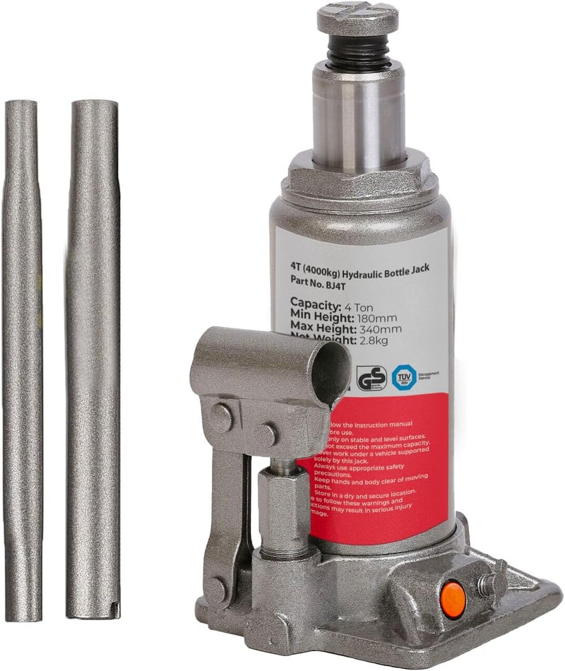 SIMPLY Auto 4T Hydraulic Bottle Jack BJ4T (4 Tonne, 4000kg) - Image 1