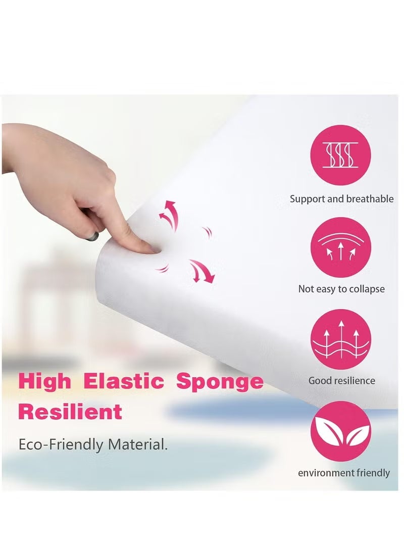 KHAJUL Kids sofa, Kids Foldable Sofa Bed, Princess Chair for Toddlers, Pink Cartoon Shape, High Density Foam, Fold Out Couch for Bedroom, Sofa Bed for Boys & Girls (Pink) - Image 3