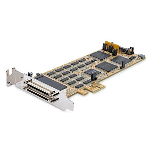 StarTech.com PCI Express Serial Card - 16 DB9 RS232 Ports - Low + Full Profile - Multiport Serial Adapter - PCIe Serial Card , TAA (PEX16S550LP) - Image 2