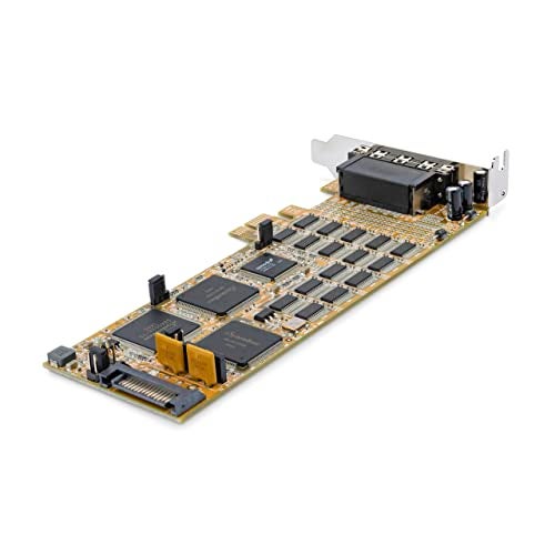 StarTech.com PCI Express Serial Card - 16 DB9 RS232 Ports - Low + Full Profile - Multiport Serial Adapter - PCIe Serial Card , TAA (PEX16S550LP) - Image 3