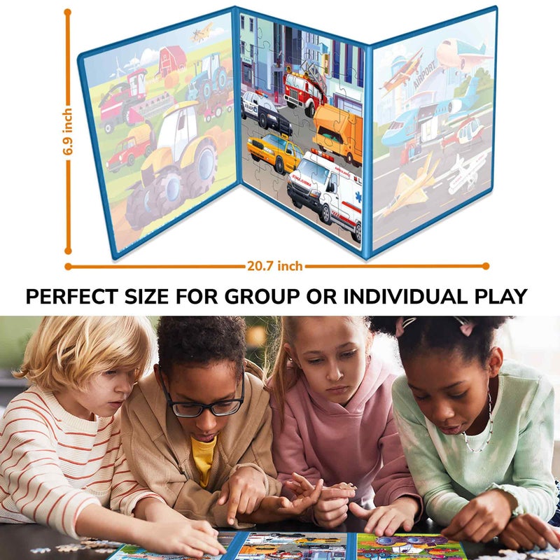 Quokka Magnetic Puzzles For Kids Ages 4-6 - 36 Pieces Sudoku Toddler Puzzles Ages 2-4 - Travel Games For Kids Ages 3-5 - Car Space Dino Toddler Travel Toys - Car Airplane Road Trip Games - Image 3