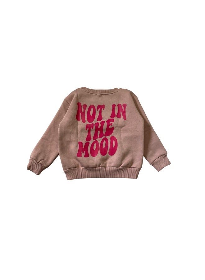 Do Dress On Winter girls sweatshirt with back print - Image 2