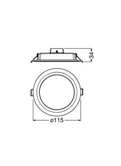 Ledvance Downlight Led Recessed Round  8W 4000K Cool White - 4 Inch - pzsku/ZA4DCBFC093878E2CC3DFZ/45/_/1686119754/f04008a3-0e9a-4014-b160-2dfe5b378da9