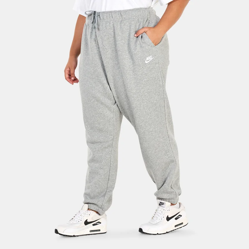 Nike Women's Sportswear Club Fleece Mid-Rise Oversized Track Pants (Plus Size)