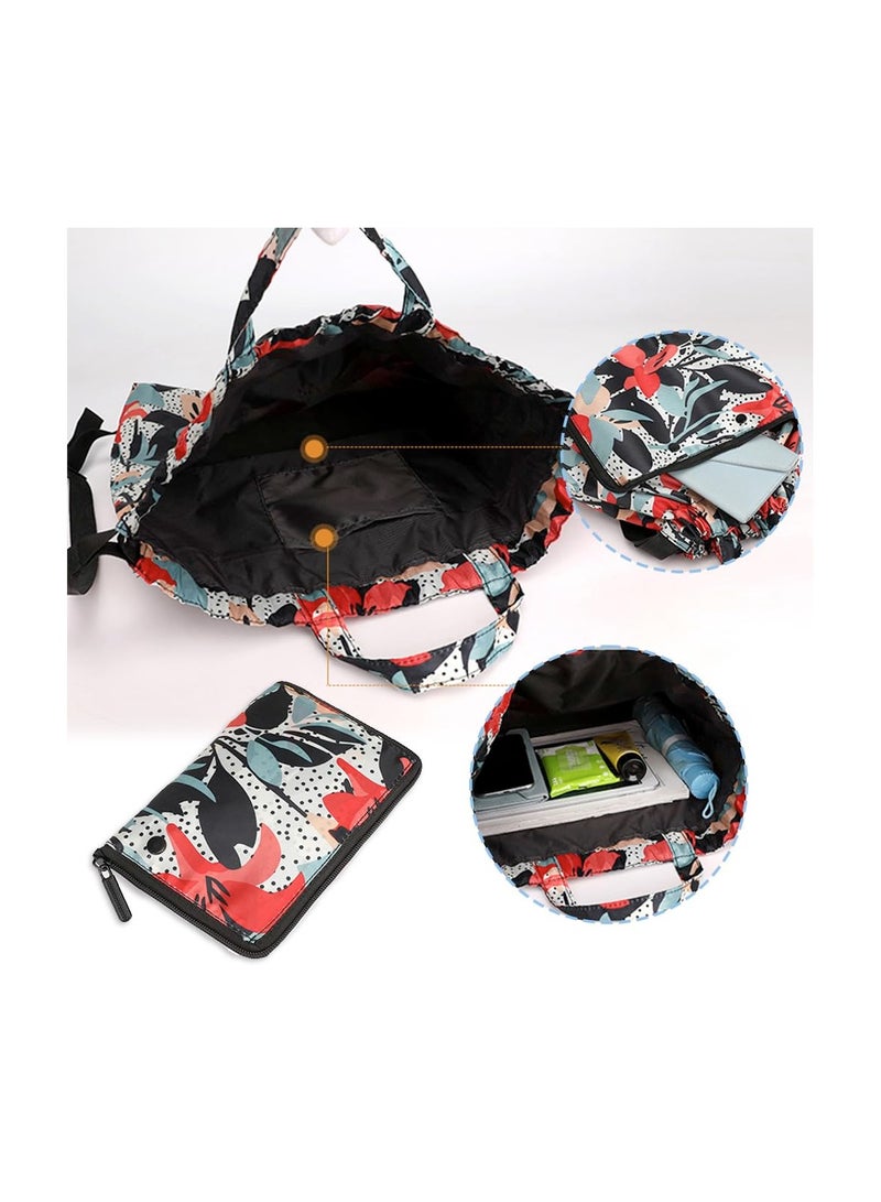 Waterproof Drawstring Bags, Foldable Gym Bags, Drawstring Travel Sports, Backpacks Casual Lightweight Outdoor Backpack, for Gym Shopping Hiking Sport Yog, for Men Women Girls Students - Image 5