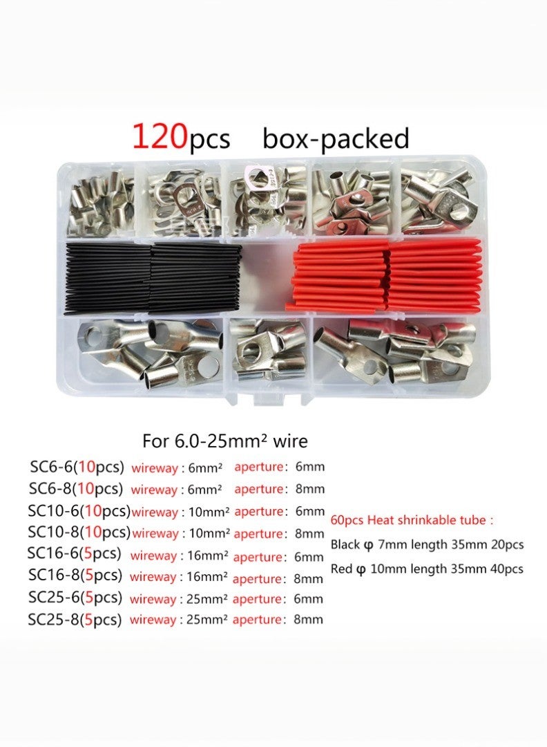 كاشيمانو طقم العقص HX-50B 10-0AWG 6-50mm² فيه مجموعات مع طيات ، قاطع أسلاك مع 60 محطة SC و60 قطعة من أنبوب الانكماش الحراري.  - Image 3