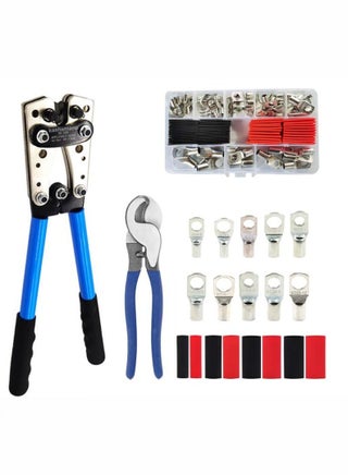 HX-50B Wire Crimping kit 10-0AWG 6-50mm² Plier Kits, wire cutter With 60PC SC Terminals and 60PC heat shrink tube - pzsku/ZA4DCDA77DFB989B803E7Z/45/1745412349/dbb6bac1-407e-409a-97f7-b77b8eed03e8