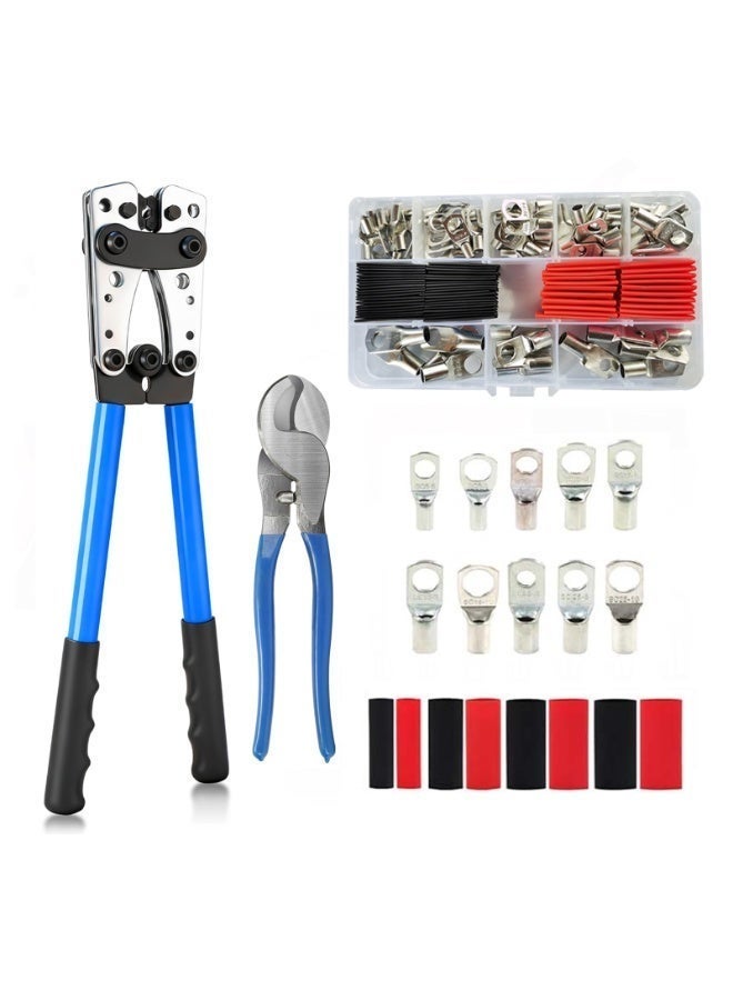 كاشيمانو طقم العقص HX-50B 10-0AWG 6-50mm² فيه مجموعات مع طيات ، قاطع أسلاك مع 60 محطة SC و60 قطعة من أنبوب الانكماش الحراري. - Image 1