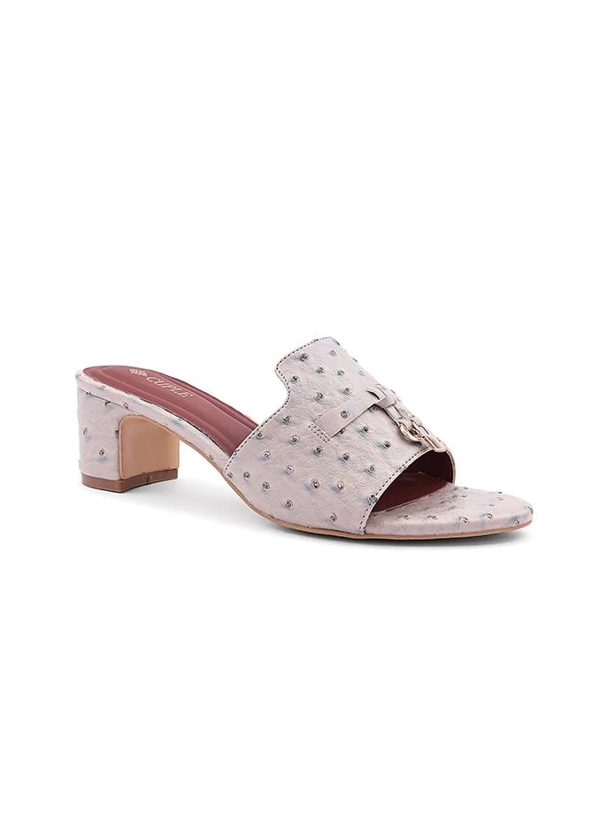 كابلي Cuple Cutout Strap Block Heel Sandals