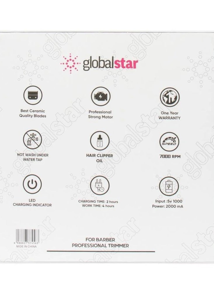 globalstar - Globalstar TR-9500 Rechargeable Cordless Trimmer - Versatile Trimming with Multiple Scales - Image 1