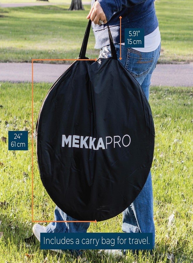 MEKKAPRO خيمة شبكة البعوض MEKKAPRO - كبيرة 80" x 71" x 63" خيمة شبكية قابلة للطي، تصميم قابل للحمل، شاشة ثقوب دقيقة جداً، إغلاق بسحاب مزدوج، غطاء خارجي خفيف الوزن، أبيض - Image 5