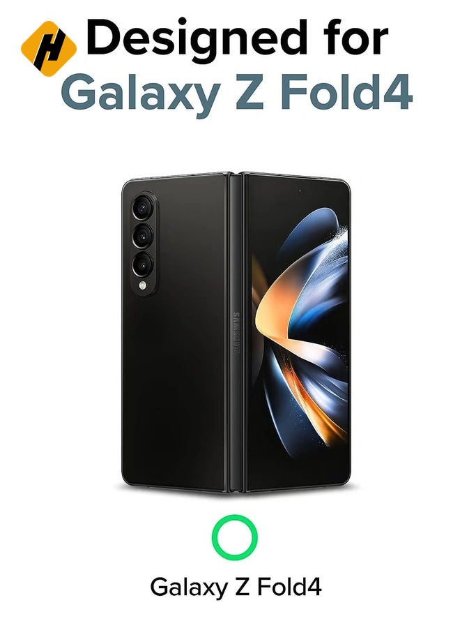 HuHa Slim Case Compatible with Samsung Galaxy Z Fold 4, Anti-Fingerprint Translucent Hard Thin Premium PC Lightweight Protective Phone Cover for Z Fold4 5G (2022) - Matte Clear  - Image 2