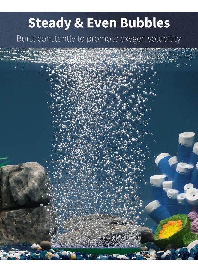 Pawfly Aquarium Air Stone Bar Bubbler 4 Inch, Fish Tank Bubbler Stone With Plastic Base Square Oxygen Diffuser For Nano Air Pump Small Bucket And Fish Tank, 4 Pack  - Image 3