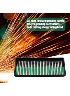YADAV 30xDiamond Burr Bits Drill Kit Fit For Engraving Carving Grinding Tool Set  - Image 3