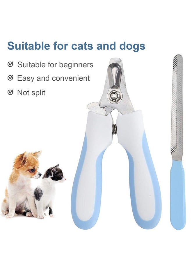 RollsTimi  Pet Nail Clippers And File,Dog Nail Clippers for Small, Large & Medium Dogs Cats Pet Toenail Clippers with Nail Files 15.5x7.5cm - Image 1