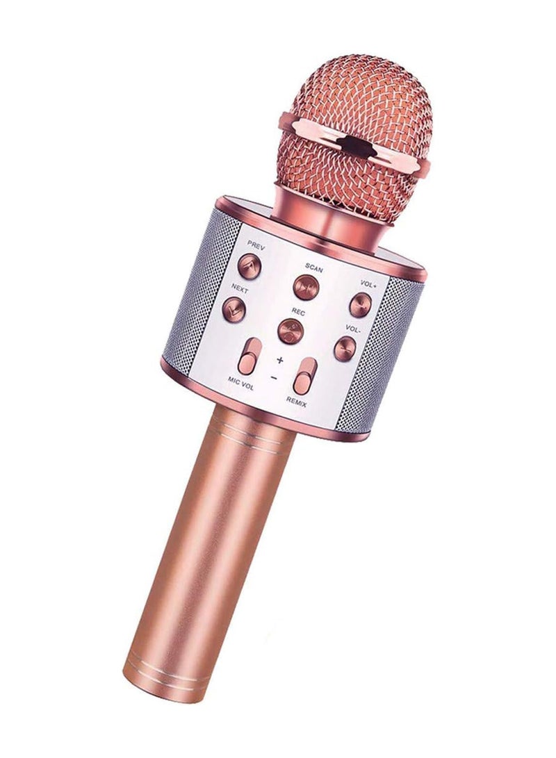 Wireless Bluetooth Karaoke Microphone for Kids,5-in-1Portable Speaker Handheld Karaoke Mic Speaker Player Recorder with Adjustable Remix for Kids Girls Boys... - Image 1