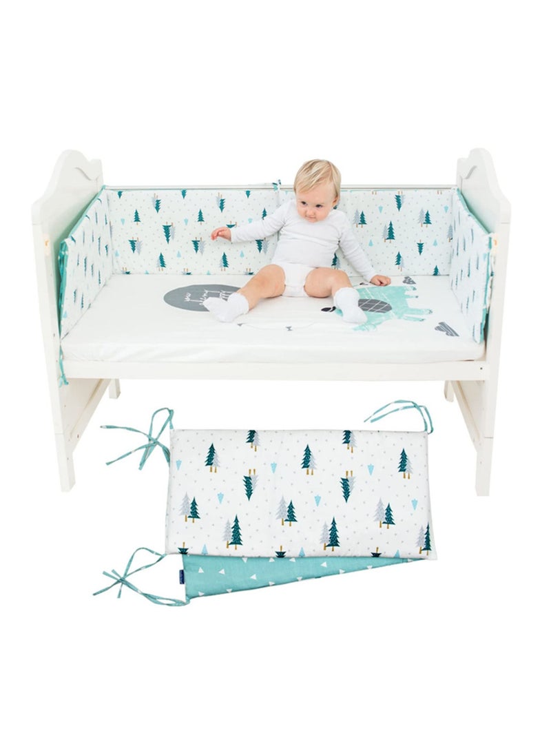 MIXDE Baby Cot Bumper,Breathable Crib Bed Liner Bumper Set,Cotton Crib-Liner for Sleep Protection, Soft & Breathable Mesh Crib Protector Pad  - Image 1