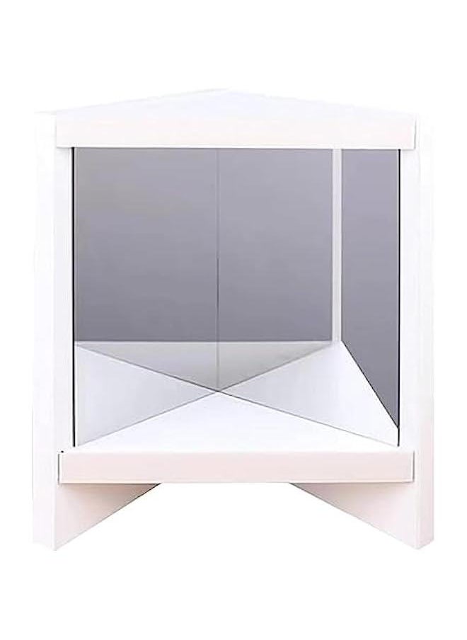 Real Mirror Non Reversing, Square Household Non Reversing Wooden Mirror, Portable True Mirror for Dormitory, Home, Apartment, No Mirror Mirror