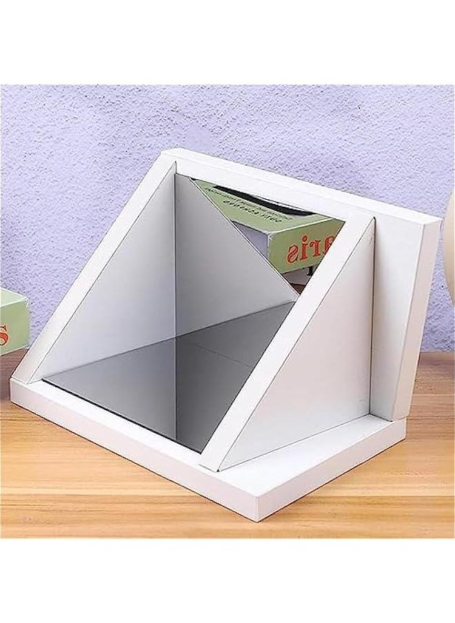 Real Mirror Non Reversing, Square Household Non Reversing Wooden Mirror, Portable True Mirror for Dormitory, Home, Apartment, No Mirror Mirror