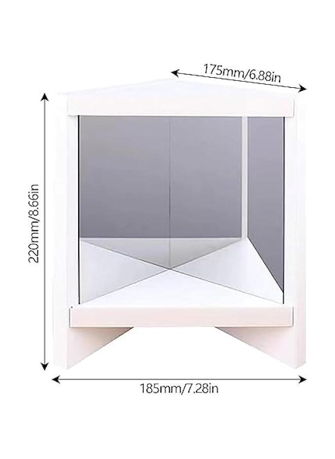 Real Mirror Non Reversing, Square Household Non Reversing Wooden Mirror, Portable True Mirror for Dormitory, Home, Apartment, No Mirror Mirror