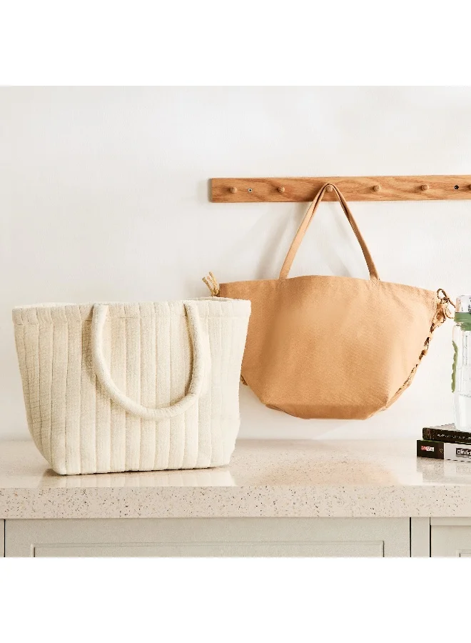 Home Box Bella Canvas Curved Gift Tote Bag - 20x13x18 cm