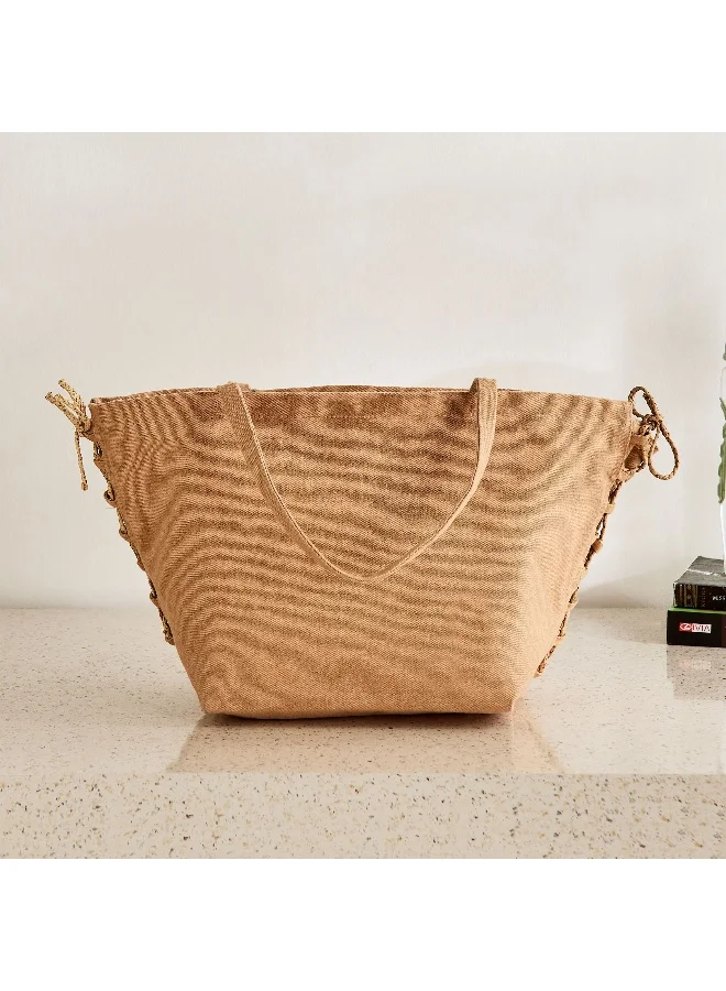 Home Box Bella Canvas Curved Gift Tote Bag - 20x13x18 cm