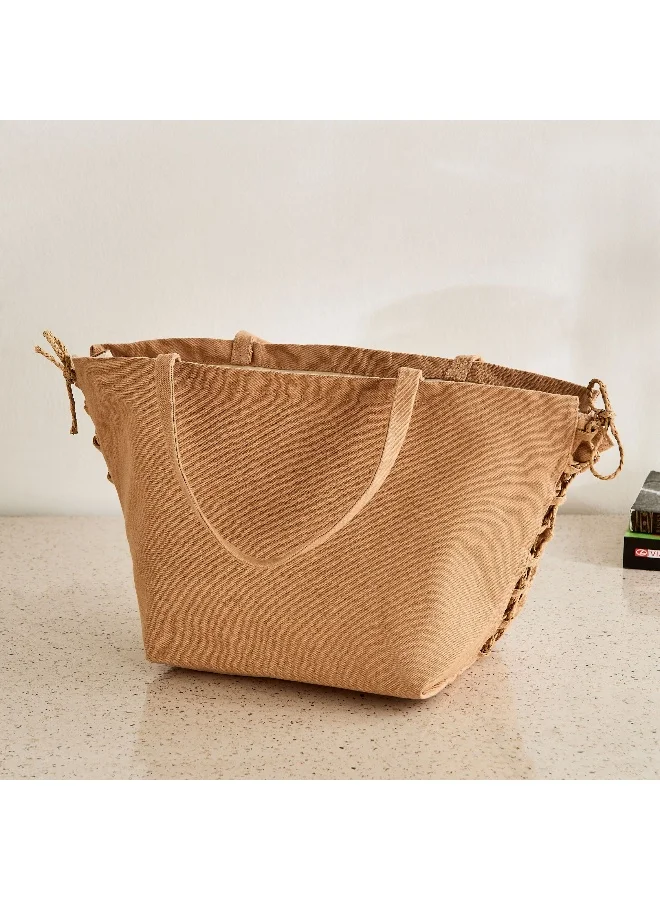 Home Box Bella Canvas Curved Gift Tote Bag - 20x13x18 cm
