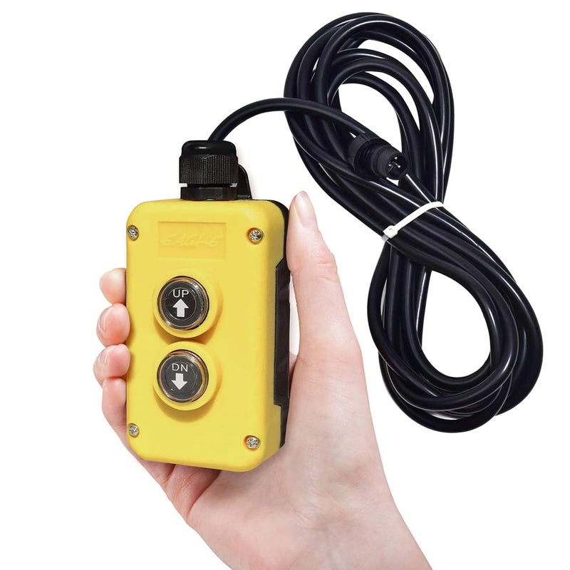 Pumplus 3 Wire Dump Trailer Remote Control Switch for 12V DC Single Acting Hydraulic Pump Power Supply Unit Dump Trailer Fit for Lift Unloading - Image 2