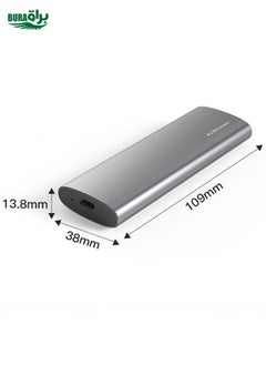 BURAQ Blueendless 2809 General Dual Protocol Wiring 2-in-1 M.2 Mobile Hard Disk Case SSD External Solid Hard Drive Enclosure Box  - Image 2