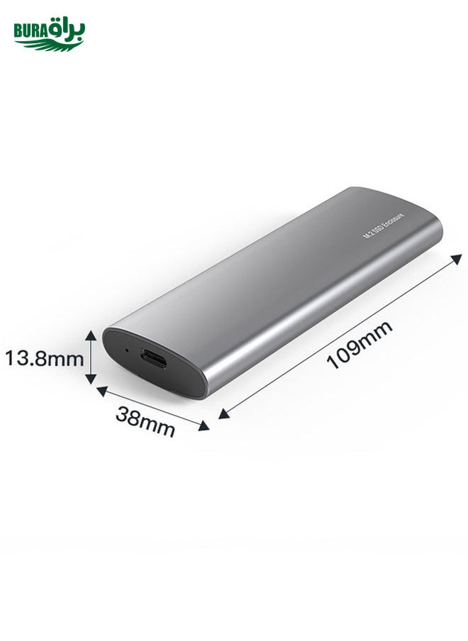BURAQ Blueendless 2809 General Dual Protocol Wiring 2-in-1 M.2 Mobile Hard Disk Case SSD External Solid Hard Drive Enclosure Box  - Image 2