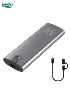 BURAQ Blueendless 2809 General Dual Protocol Wiring 2-in-1 M.2 Mobile Hard Disk Case SSD External Solid Hard Drive Enclosure Box  - Image 1