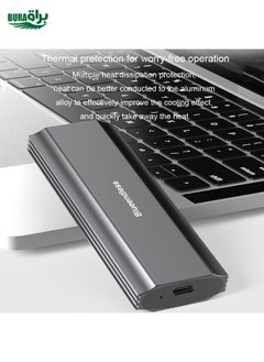 BURAQ Blueendless 2809 General Dual Protocol Wiring 2-in-1 M.2 Mobile Hard Disk Case SSD External Solid Hard Drive Enclosure Box  - Image 4