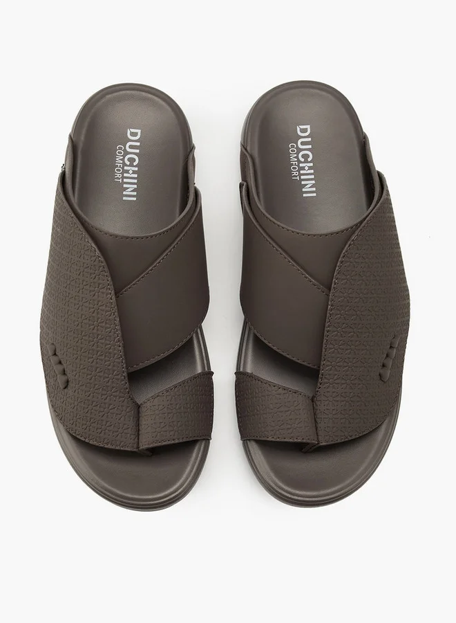 دوتشيني Men's Textured Slip-On Arabic Sandals