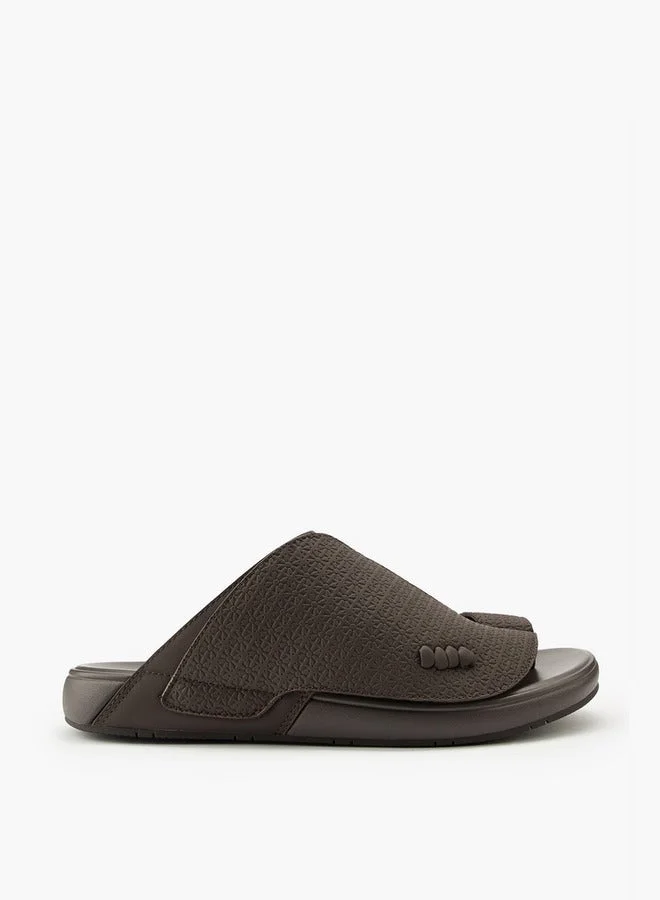 DUCHINI Men's Textured Slip-On Arabic Sandals
