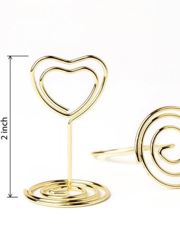 GROWSTEADY Mini  heart shape Place Card Holders  - Image 2