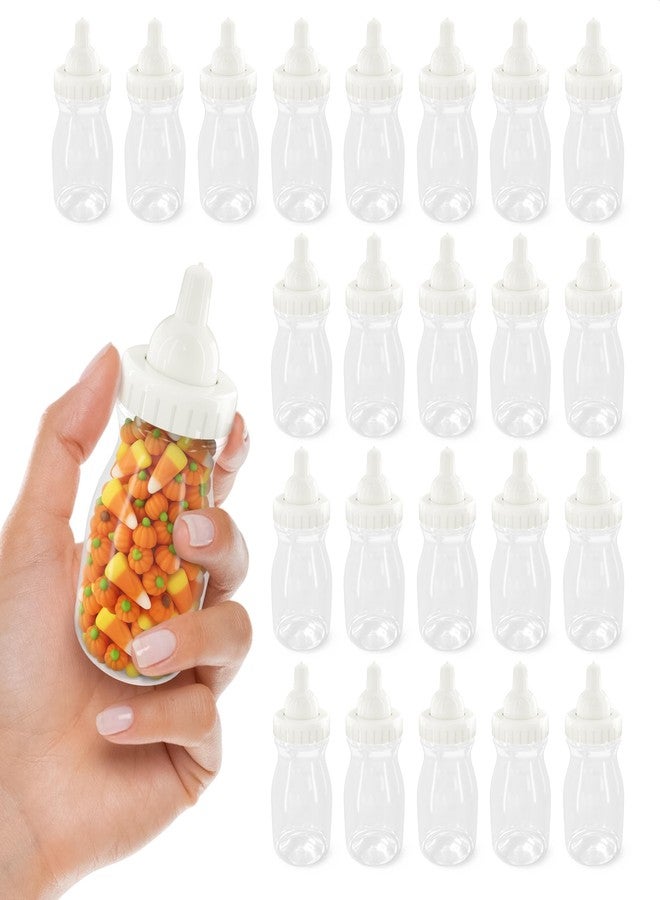 LEGLO Baby Bottles for Baby Shower Game - 24Pcs Plastic Baby Bottles for Baby Shower Decorations Mini Baby Bottles for Baby Shower Decor - 3.94 inch Baby Bottle for Baby Shower Game Small Baby Bottles - Image 1