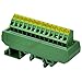 Electronics-Salon Slim DIN Rail Mount 16A/300V 1x13 Position Screw Terminal Block Distribution Module. - Image 2