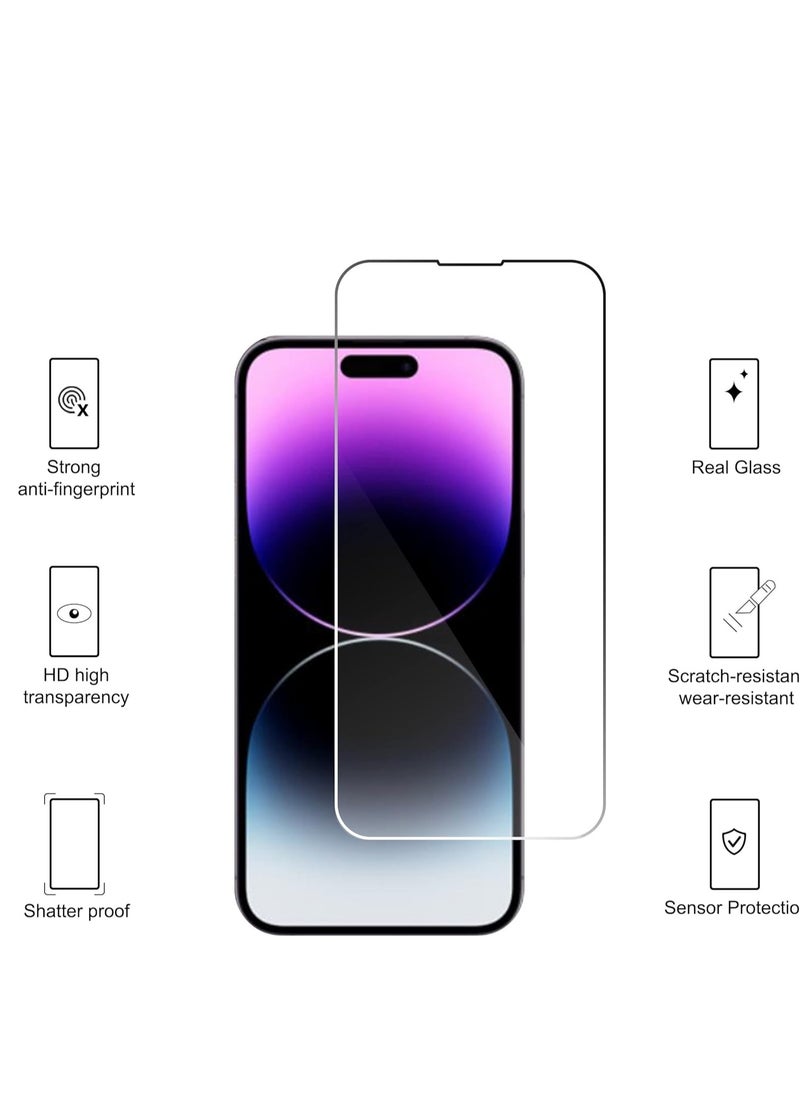 Ailun - Ailun Glass Screen Protector for iPhone 14 / iPhone 14 Pro [6.1 Inch] Display 3 Pack Tempered Glass, Sensor Protection, Dynamic Island Compatible, Case Friendly - Image 1