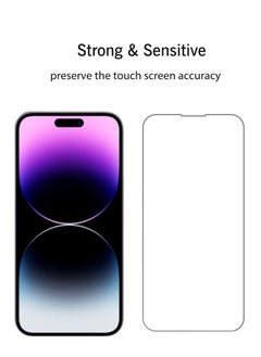 Ailun Ailun Glass Screen Protector for iPhone 14 / iPhone 14 Pro [6.1 Inch] Display 3 Pack Tempered Glass, Sensor Protection, Dynamic Island Compatible, Case Friendly  - Image 2